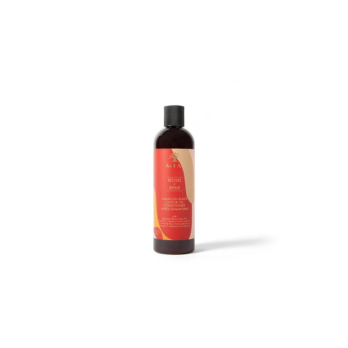 As I Am Jamaican Black Castor Oil Conditioner in a dark brown bottle.