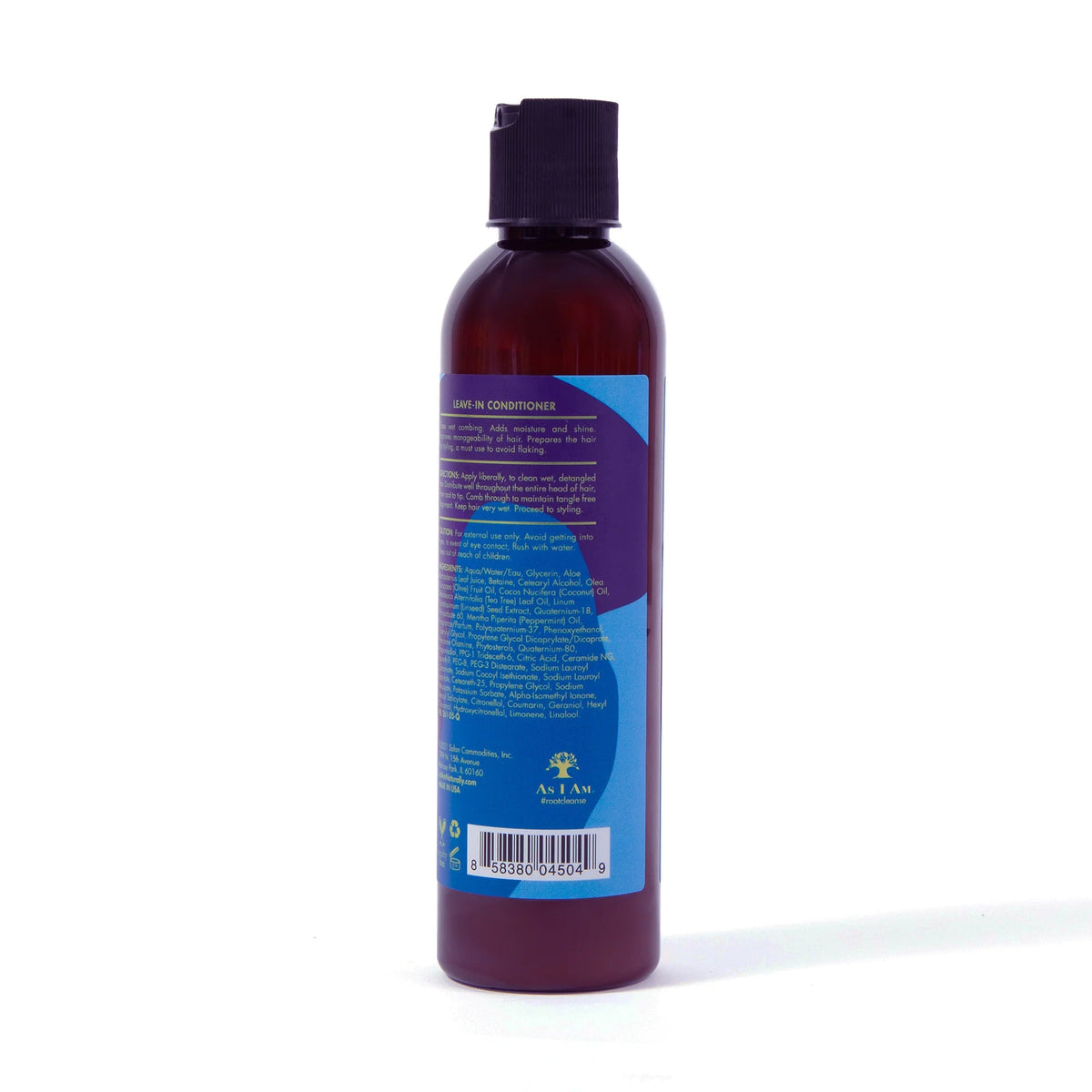 As I Am Dry & Itchy Scalp Care Leave-in Conditioner: Side view of the bottle.