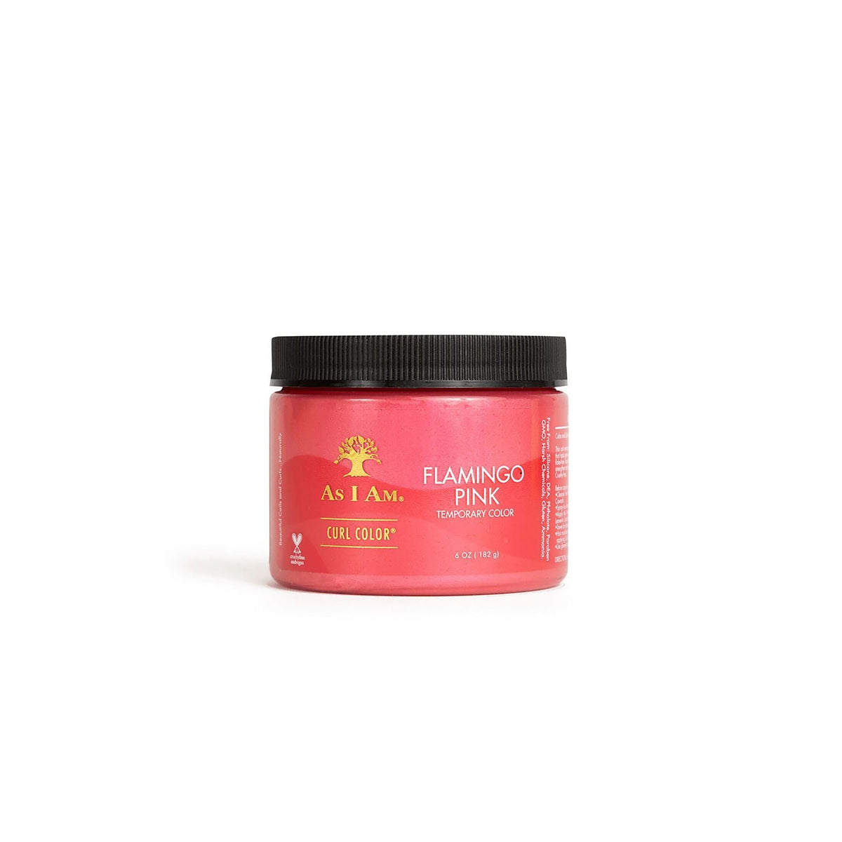 As I Am Curl Color Temporary Color Gel in the shade Flamingo Pink. A vibrant pink gel for temporary coloring of curls.