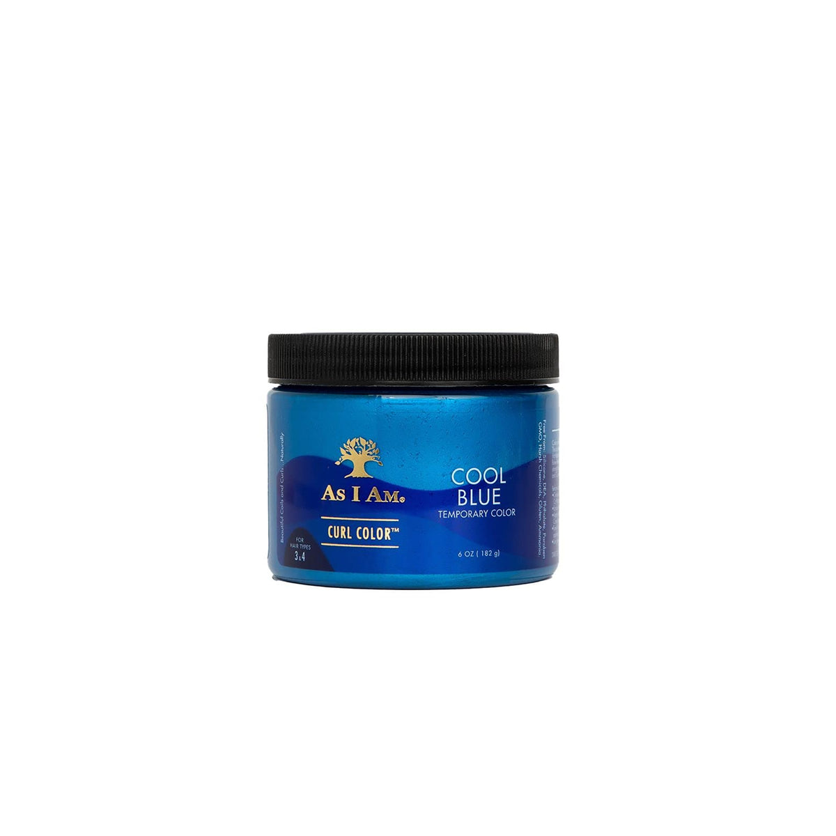 As I Am Curl Color Temporary Color Gel in the shade Cool Blue. A nice, cool blue gel for temporarily coloring curls.