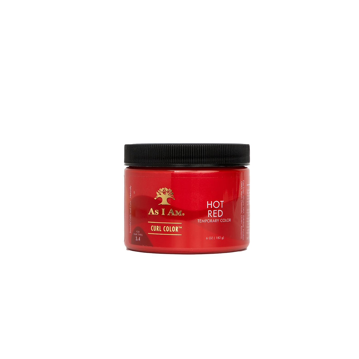 As I Am Curl Color Temporary Color Gel in Hot Red. An intense red hair color gel for curls.
