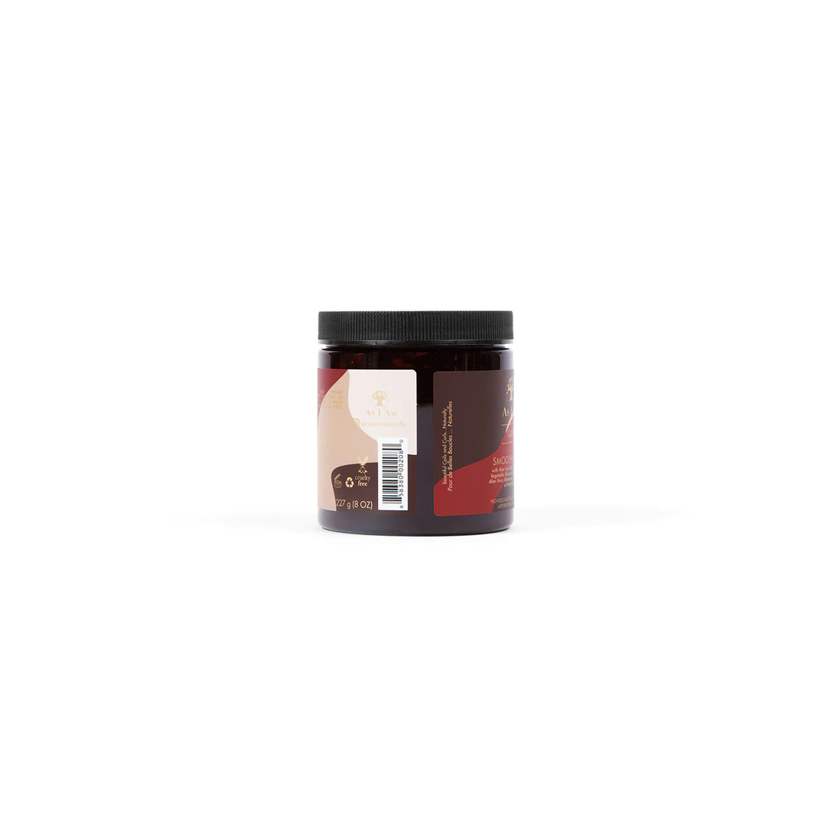 Container of As I Am Classic Smoothing Gel (227g) showing the product information label.