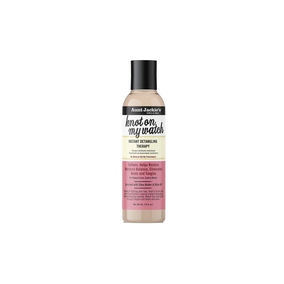  Aunt Jackie's Knot On My Watch Instant Detangling Therapy, a bottle of hair detangler.