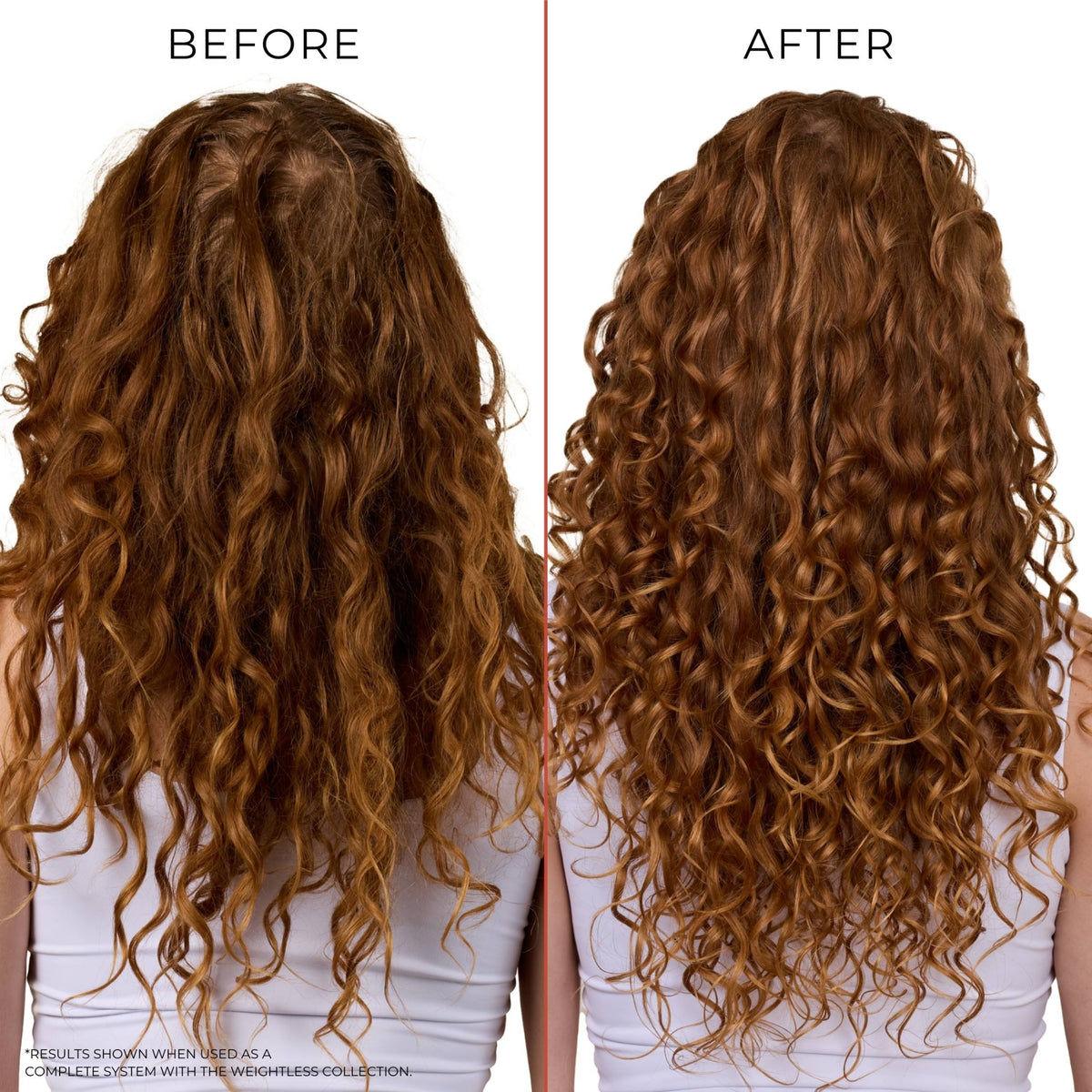Close-up of Bounce Curl Thermal Guard Weightless Leave-In in use, showing how the brush's side combs lift and define curls from the base for maximum volume and separation.