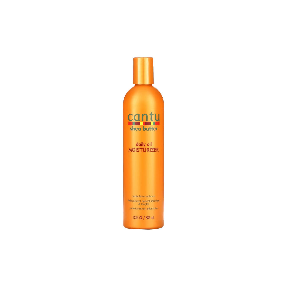 Orange bottle of Cantu Shea Butter Daily Oil Moisturizer.