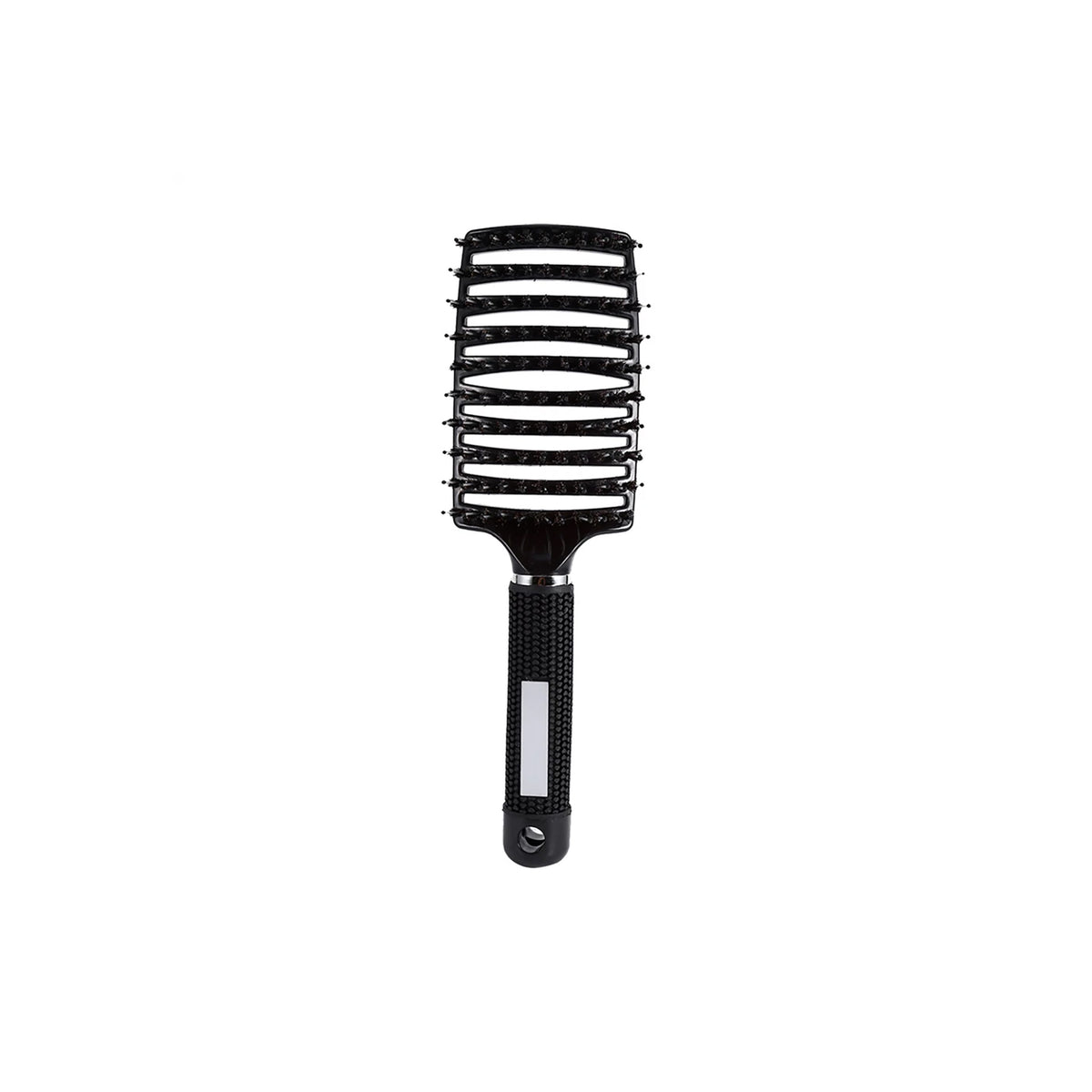 Curlease Curve Brush front view with curved, vented brush head and wide bristles, ideal for defining curls, reducing frizz and adding natural volume.