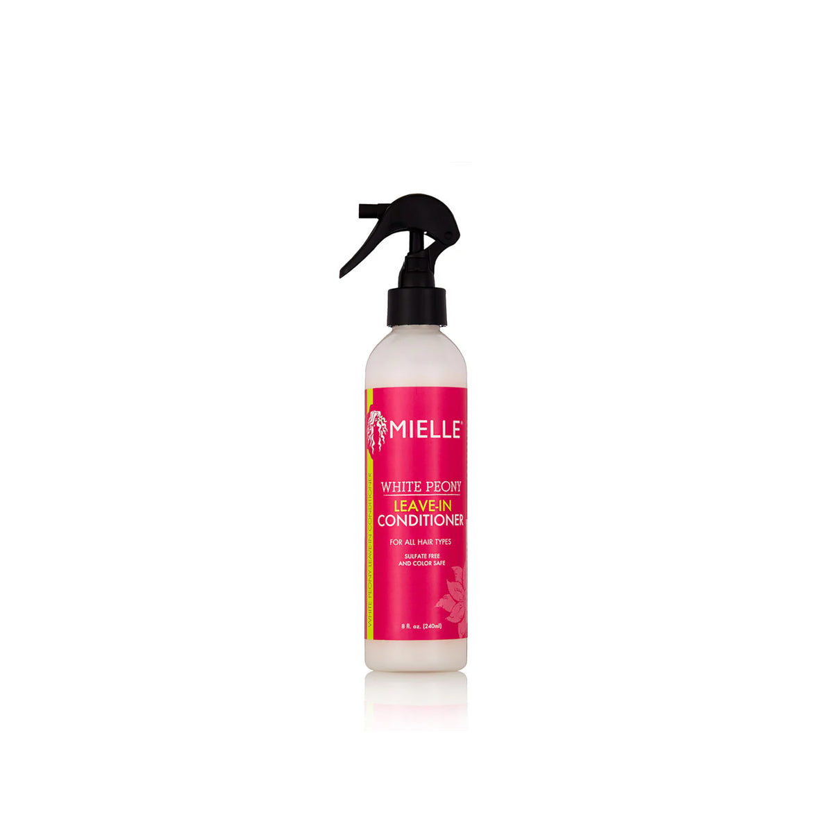 Mielle White Peony Leave-In Conditioner (240 ml), sulphate-free and colour-protecting, suitable for all hair types.
