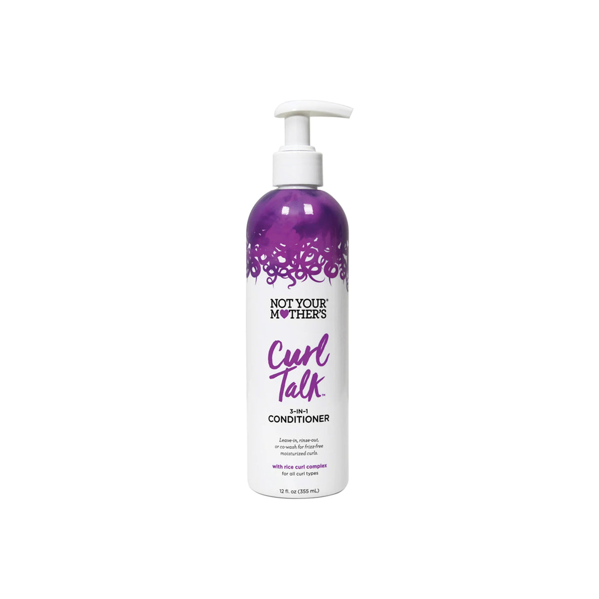 Product image of Not Your Mother's Curl Talk 3-in-1 conditioner, which can be used as a leave-in, rinse-out and co-wash.