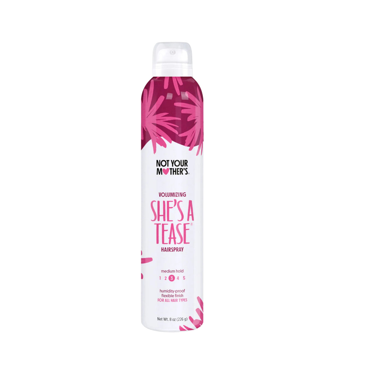 Not Your Mother's She's A Tease Volumizing Hairspray in Medium Hold Pink Can, 8 oz.