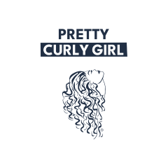 Pretty Curly Girl logo – hollandsk curly girl-brand med naturlige og curly girl-godkendte produkter hos Hair souk.