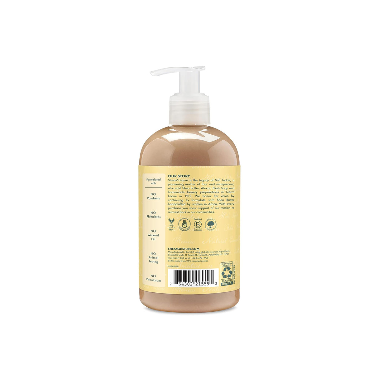 Back of Shea Moisture Jamaican Black Castor Oil Conditioner (384ml) with brand and ingredient information.