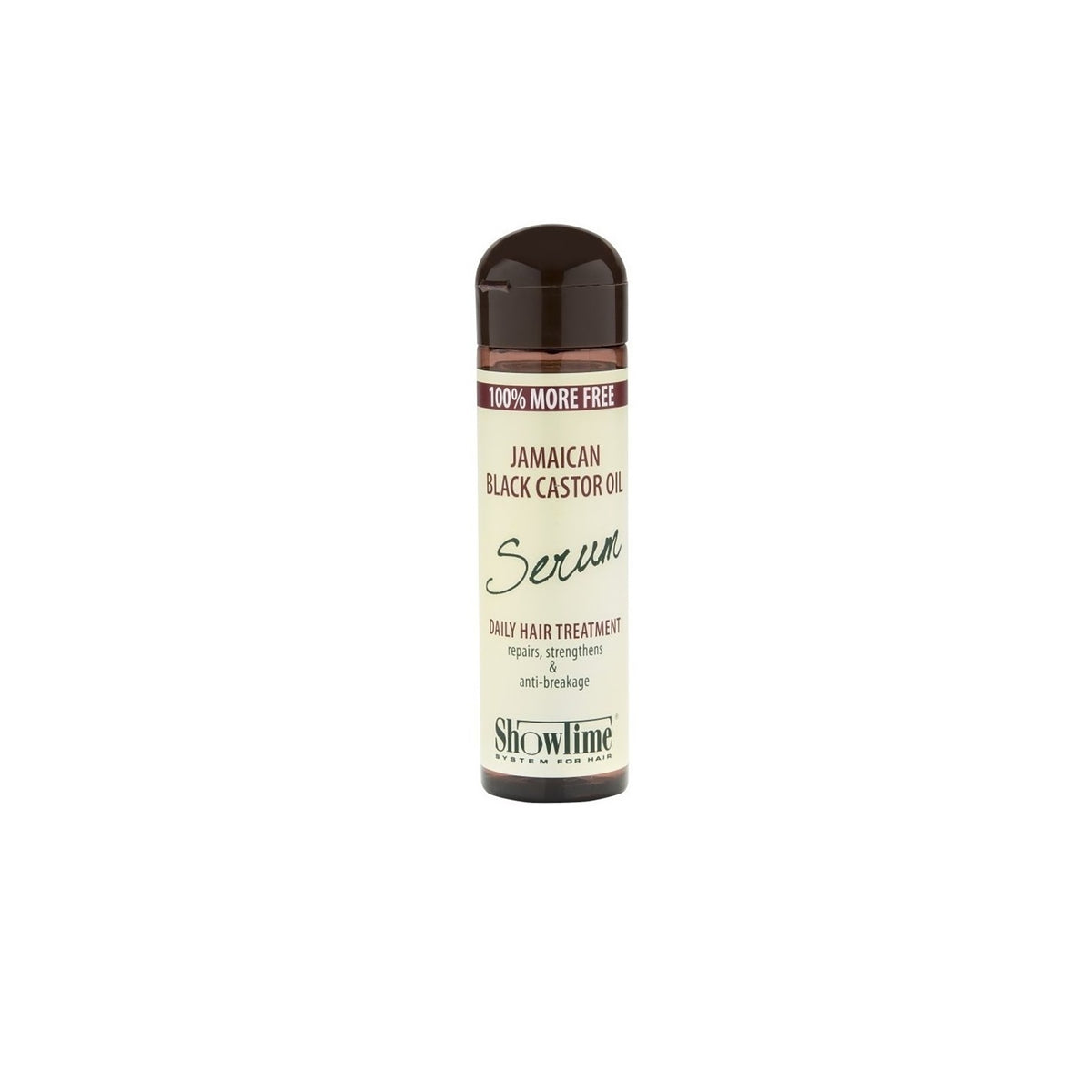 Showtime Jamaican Black Castor Oil Serum 250ml. Hair serum with Jamaican black castor oil for daily treatment that repairs, strengthens and prevents broken hair.