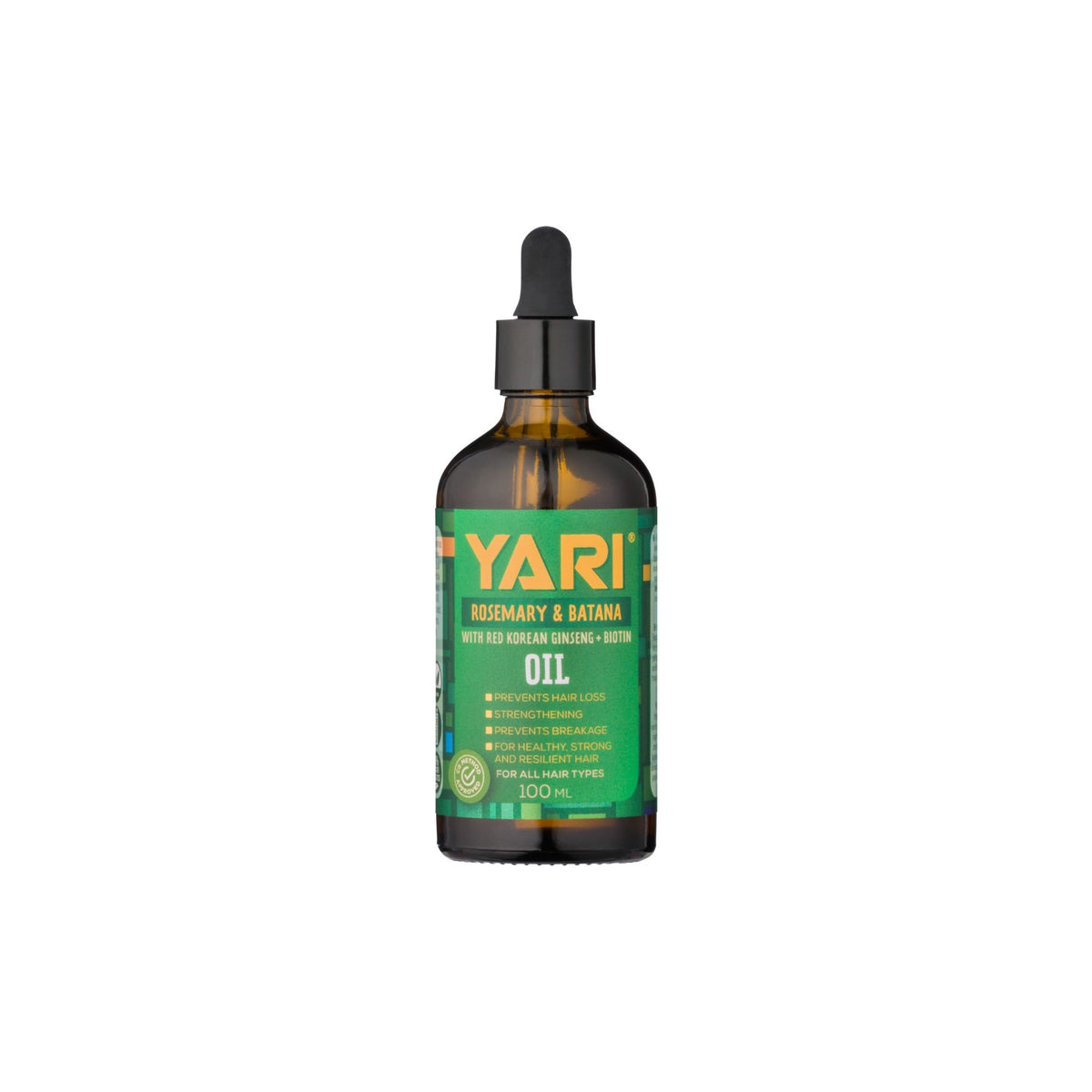 Yari Rosemary & Batana Oil 100ml with red Korean ginseng. Hair oil that prevents hair loss and cares for all hair types.